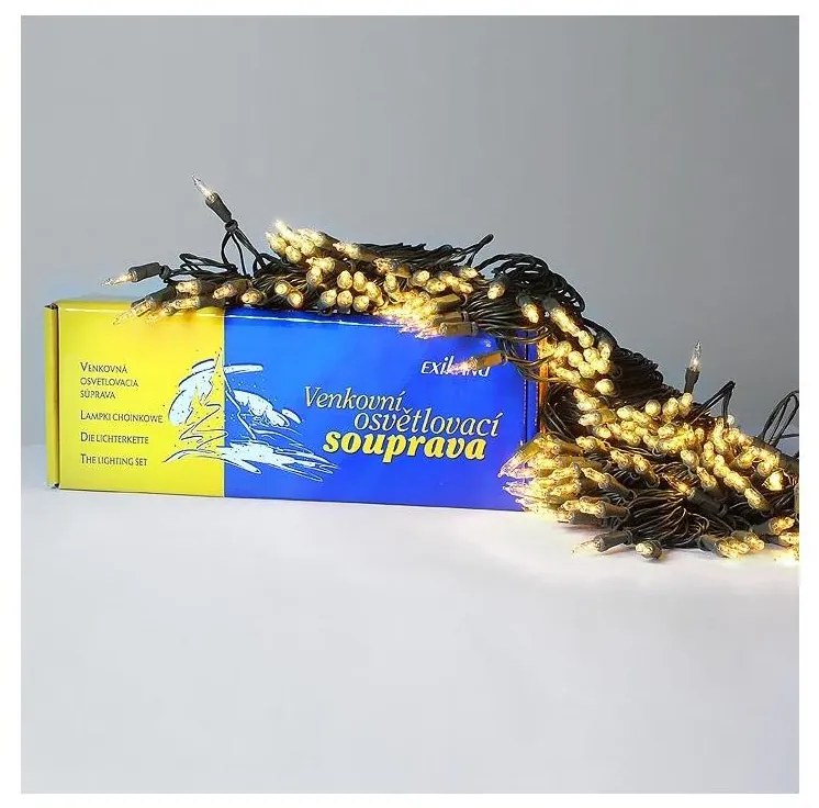 Instalație de Crăciun de exterior 160x1,5V/0,07A/46m IP44