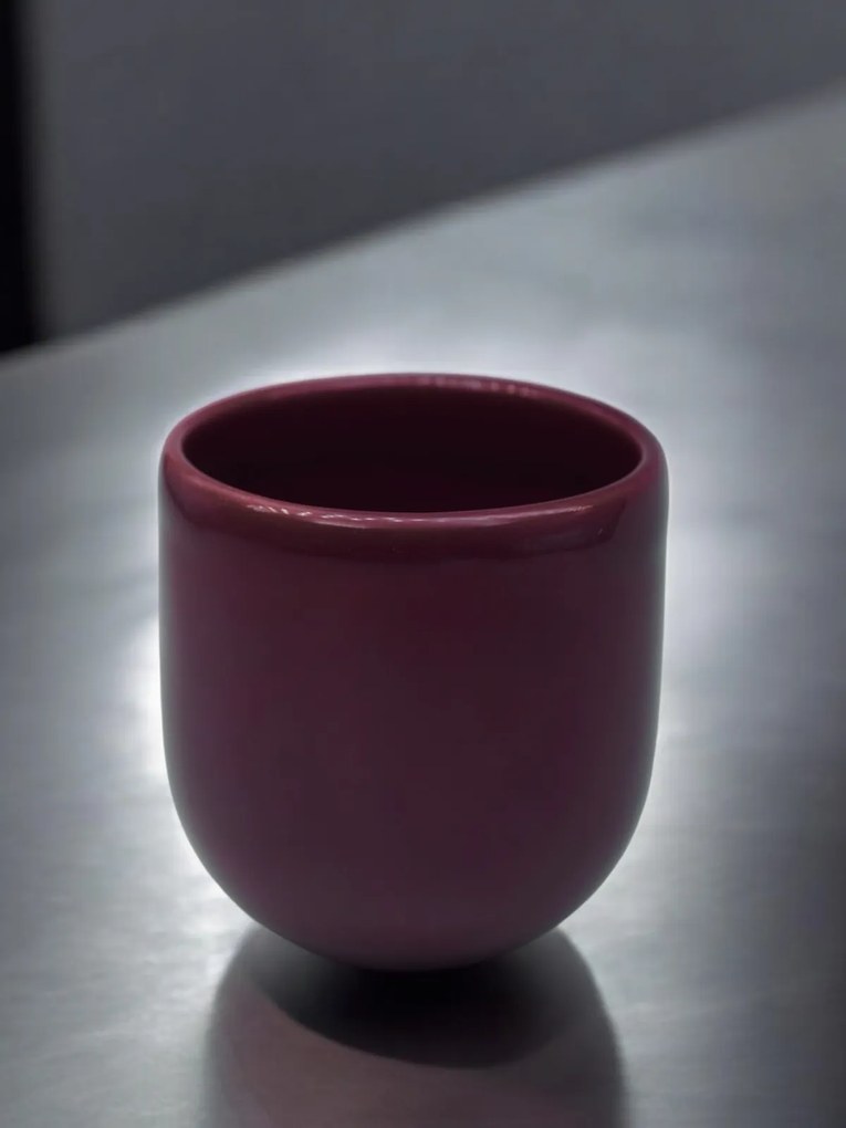 Pahar Cafea NOVUM 250ml Imperio Dark Purple (Mov Inchis Imperial Lucios) Gresie Ceramica Glazurata Manual