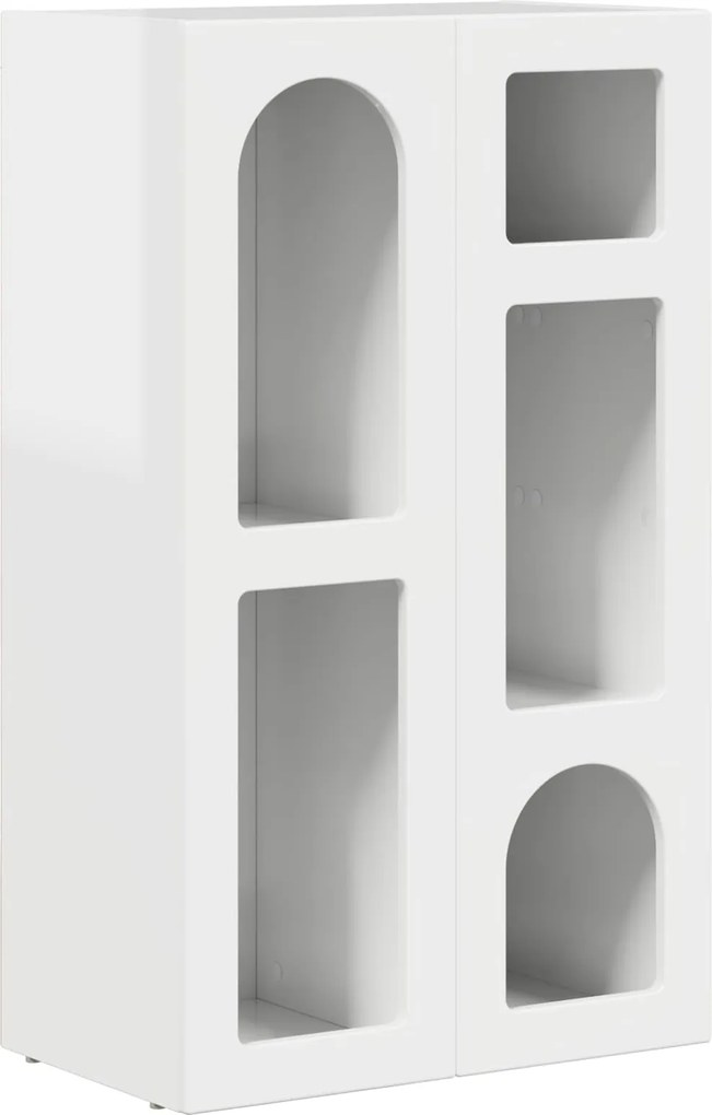 vidaXL Bufet Alb lucios 59 x 35 x 100,5 cm Lemn compozit