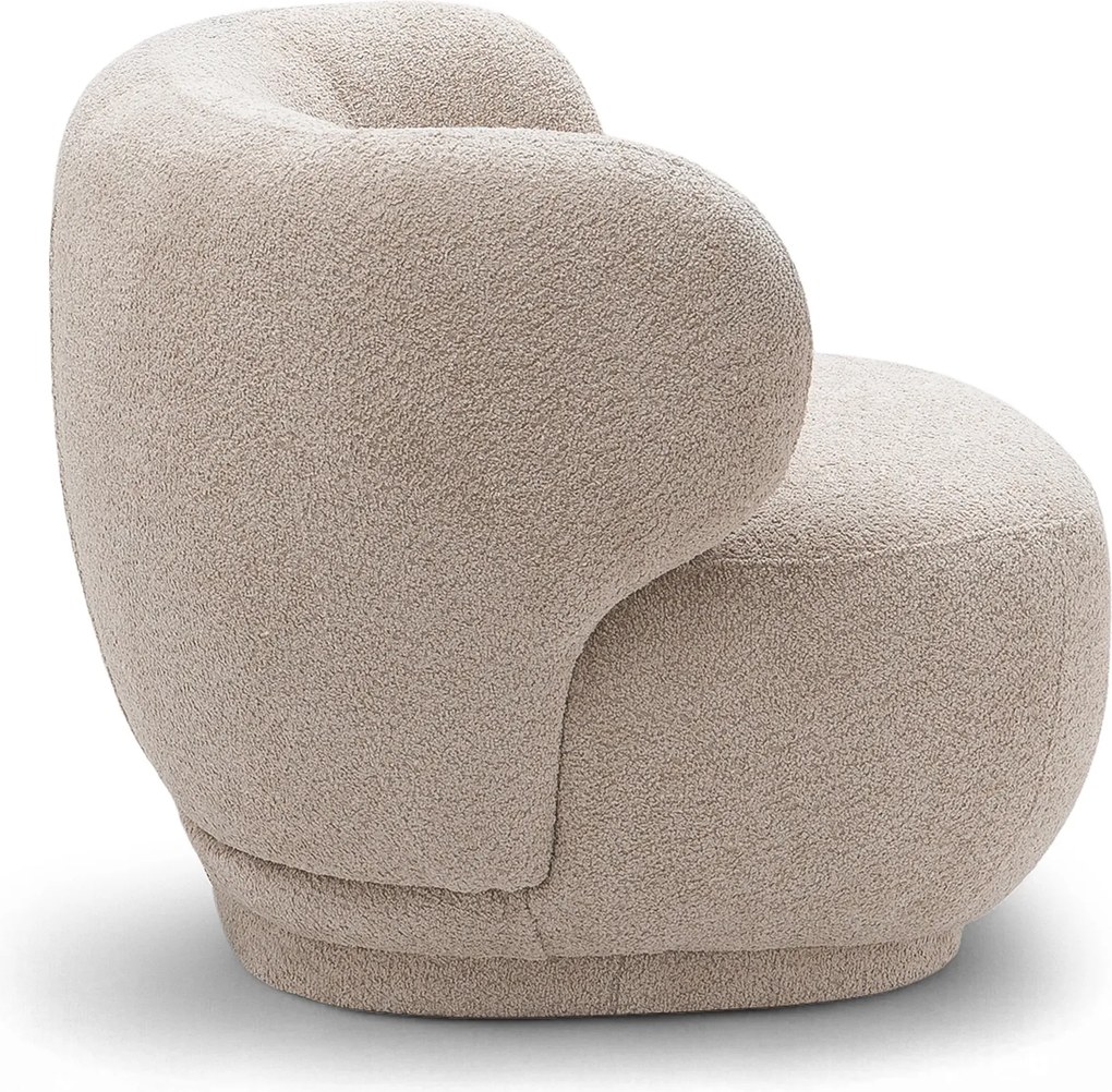 Fotoliu de relaxare Skindi - bouclé bej Catch Me 02