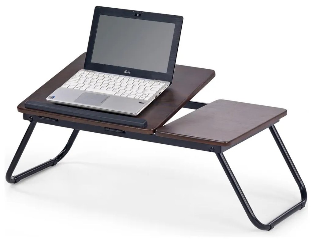 Suport de laptop pentru pat 23x60 cm negru/maro