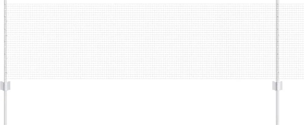 vidaXL Gard cu Stâlp Argintiu 0,6 x 10 m Oțel