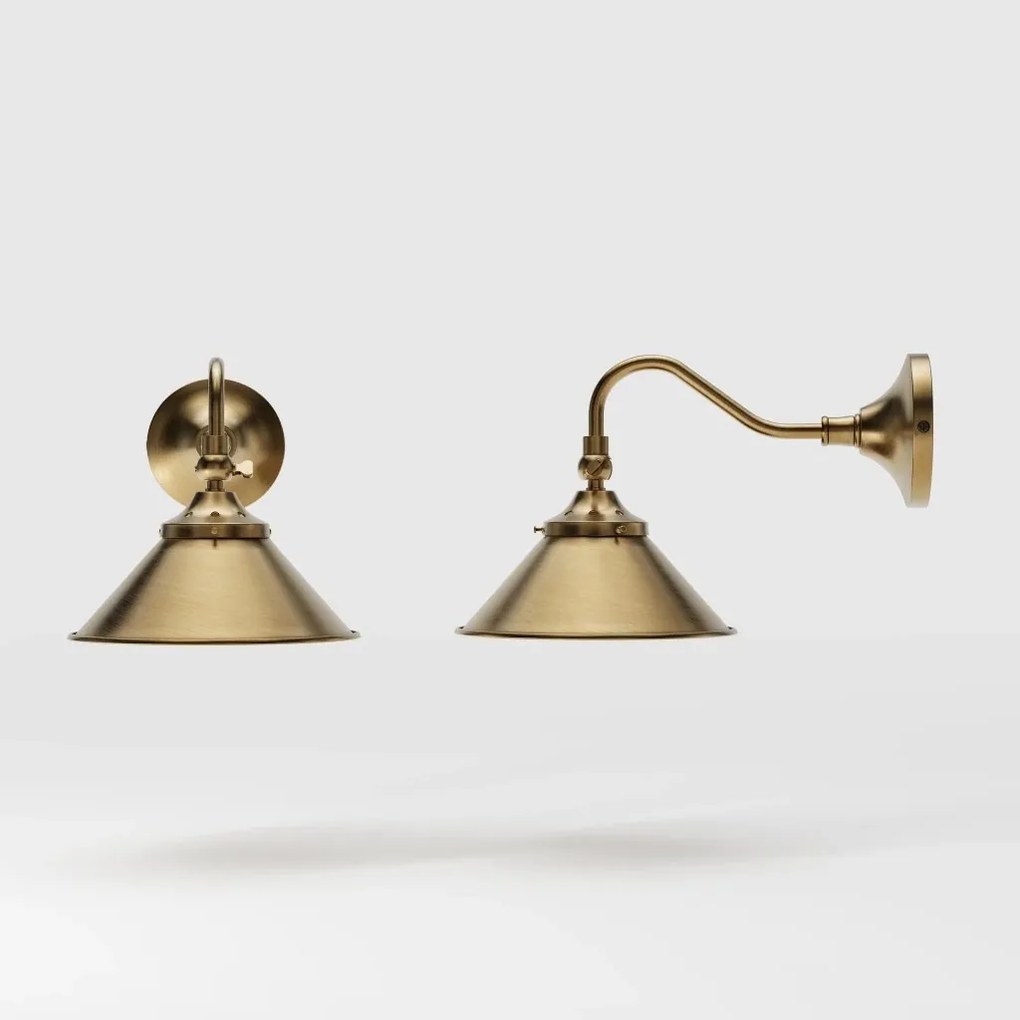 Aplica de perete stil industrial din alama personalizabila Alice