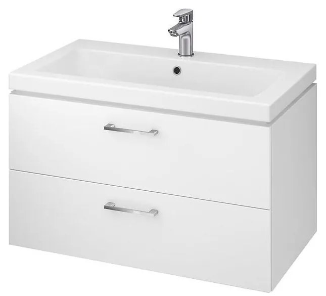 Cersanit S801-149-DSM - Dulap suspendat de baie cu lavoar LARA, 80 cm, alb