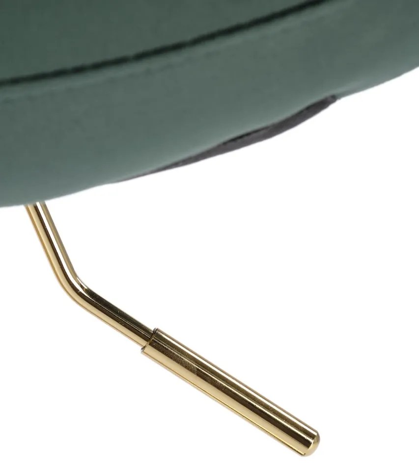 Scaun de bar H120 velvet verde/gold