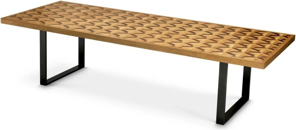 Masa dining LUX furnir de stejar Rubicon L, 300x115cm