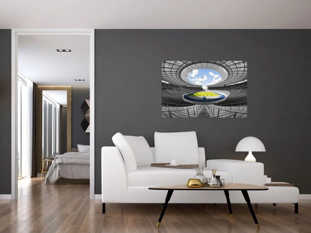 Tablou - stadionul de fodbal (90x60 cm)