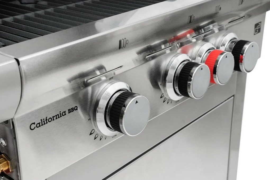 Grătar cu gaz G21 California BBQ Premium line 4arzătoare + reductor gratuit