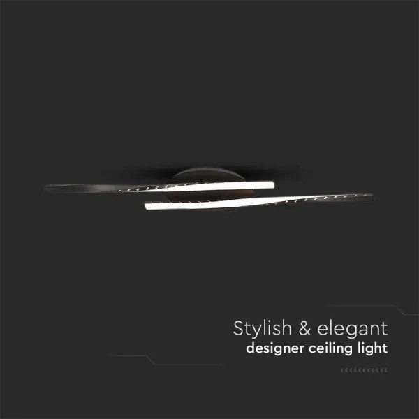 Plafonieră LED/12W/230V 3000K negru