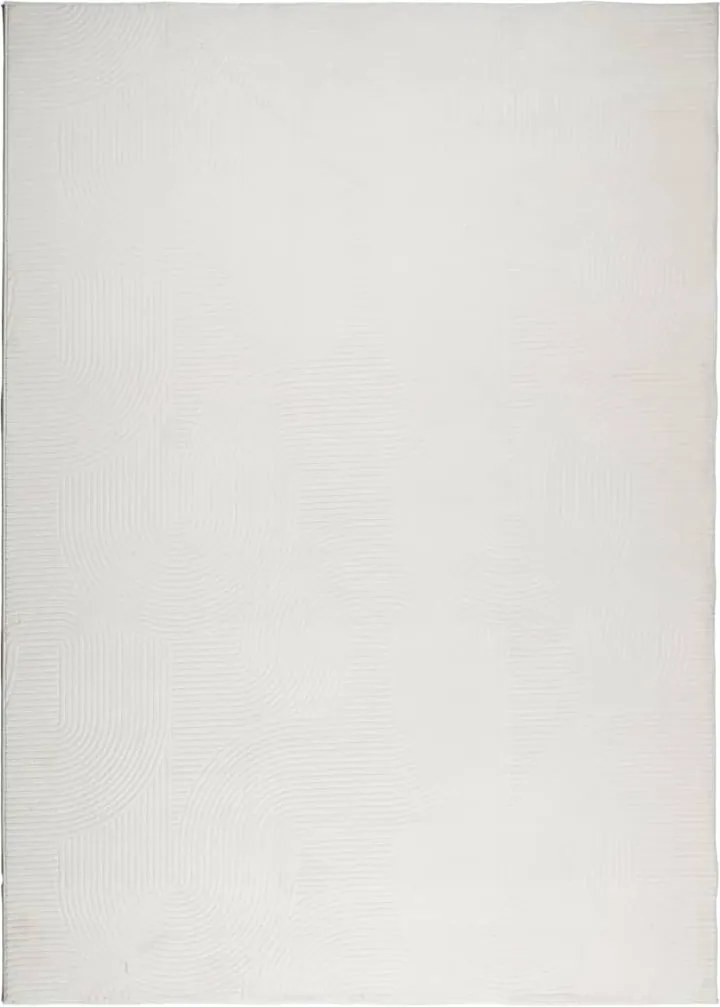 vidaXL Covor IZA aspect scandinav, cu fire scurte, crem, 240x340 cm