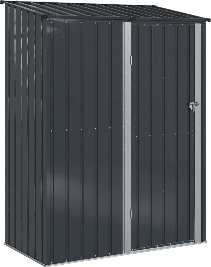 vidaXL Magazii pentru grădină Antracit 153,5 x 86 x 200 cm Metal