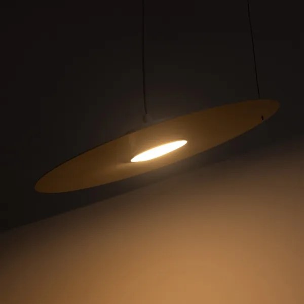 Lustră suspendată pe cablu PIATTO 1xGX53/15W/230V, Ø 35 cm, albă