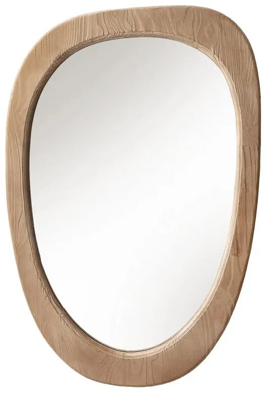 Oglinda de perete ovala ORGANIC 105cm lemn de pin