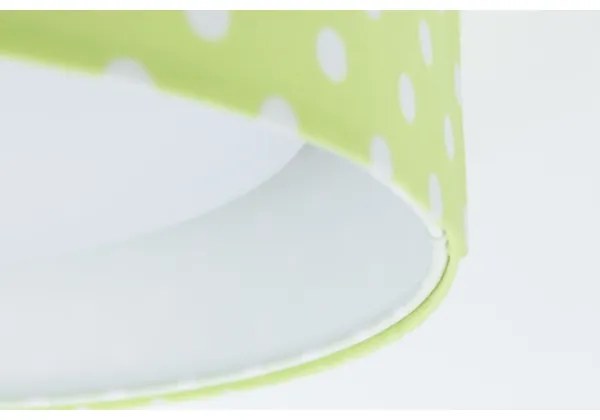 LED Plafonieră GALAXY KIDS LED/24W/230V verde cu buline albe