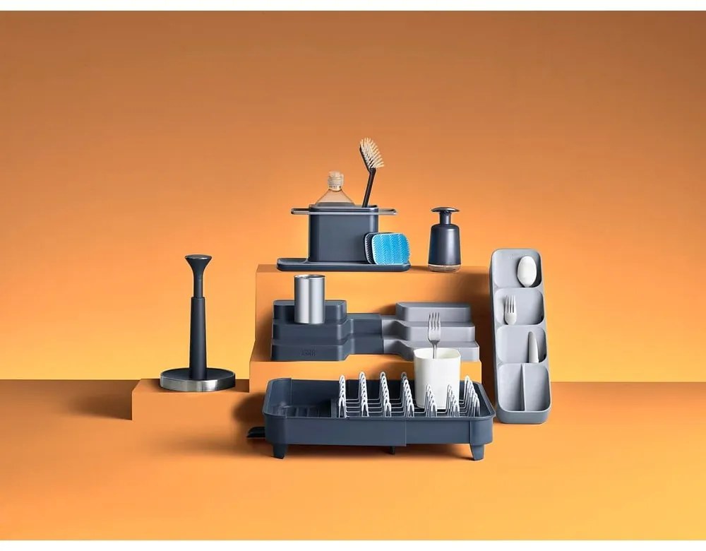 Suport ajustabil pentru scurs vase Joseph Joseph Extend, gri