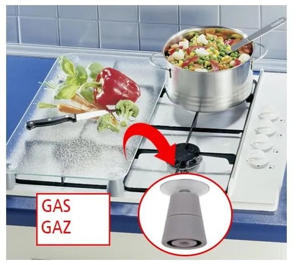 Set 2 protecții din sticlă pentru aragaz Wenko Caprese, 52 x 30 cm