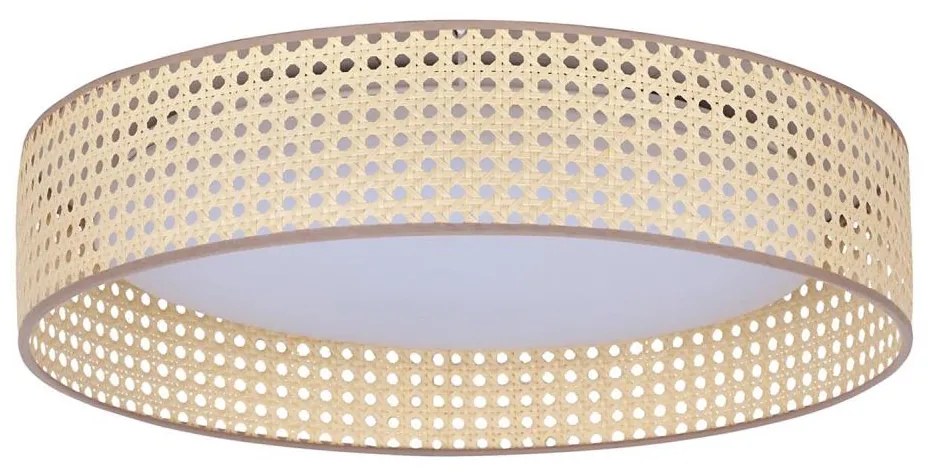 Plafonieră LED Duolla ROLLER LED/24W/230V d. 45 cm ratan