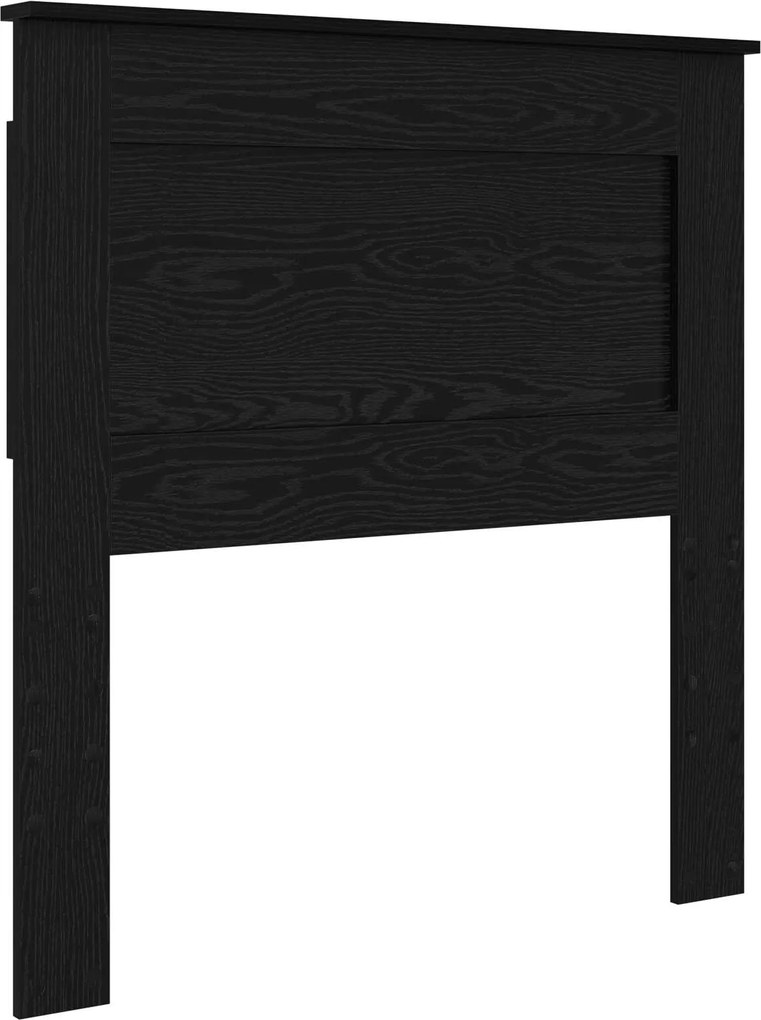 vidaXL Tăblie cap cu headboard Stejar Negru 75 cm Lemn compozit