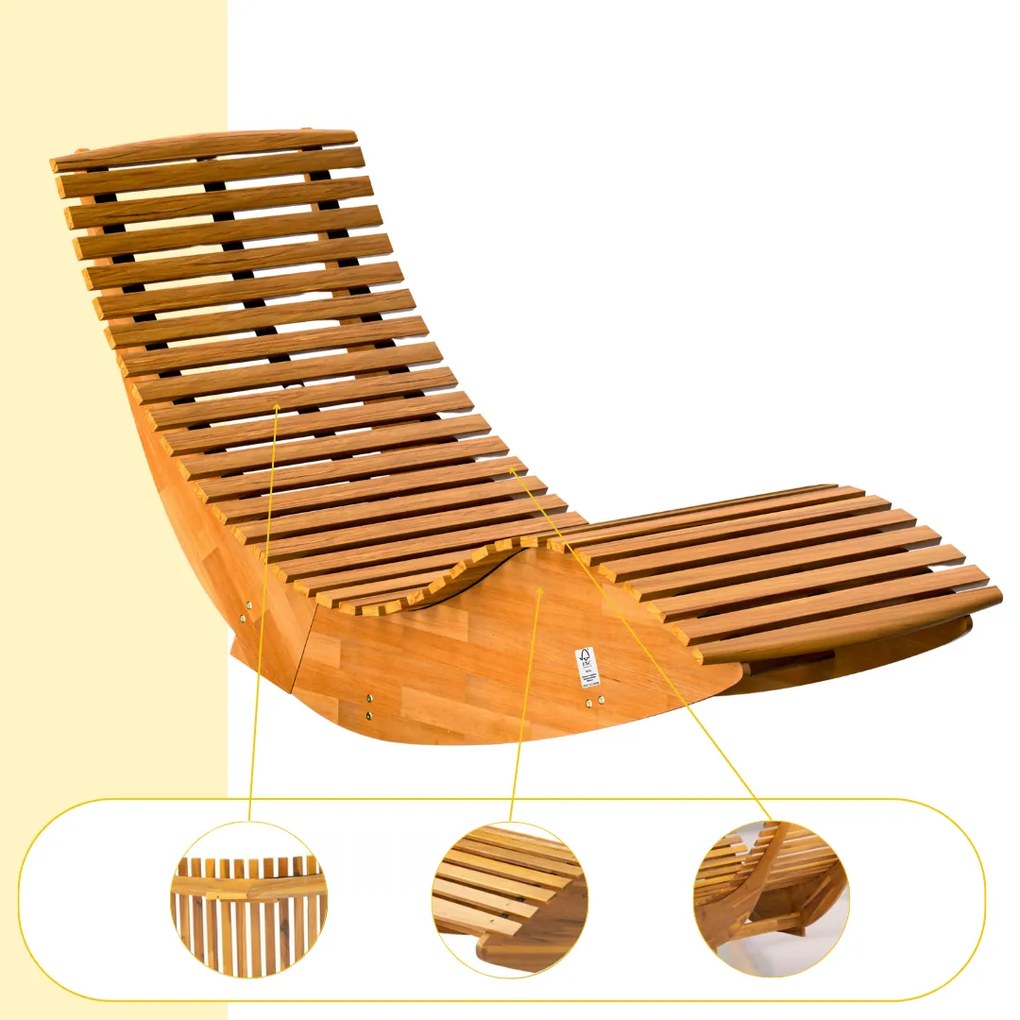 Leagăn BALI,155x60x93cm, maro natural Casaria