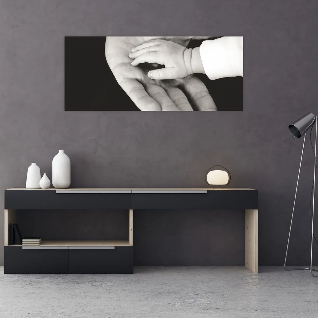 Tablou cu mâini (120x50 cm)