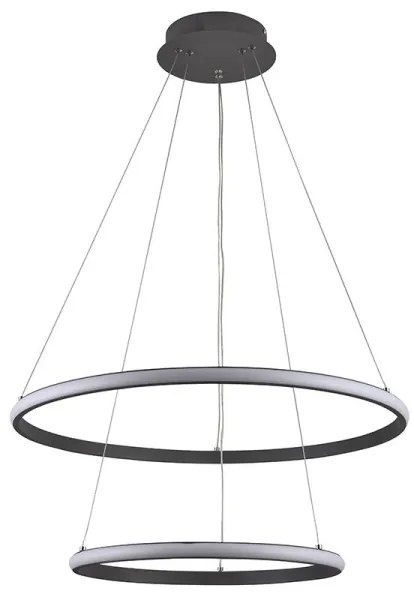 Lustră LED dimabilă pe cablu LED/75W/230V 3000-6500K + telecomandă