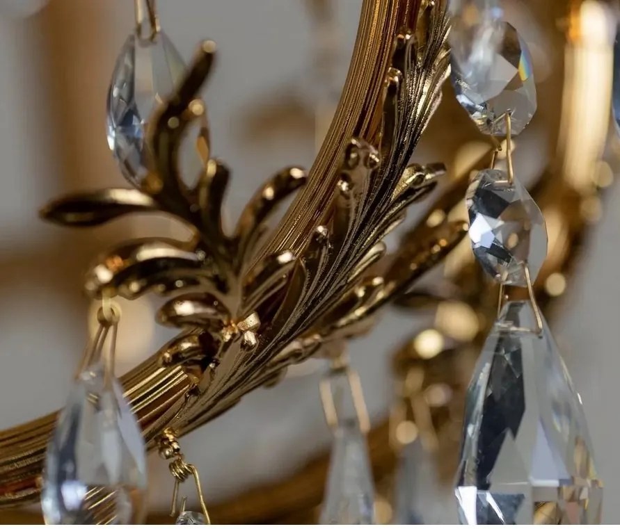 Candelabru 24 brate LUX cu cristale Scholer, Nur