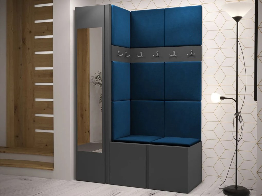 Mobilier hol Tovenaz X (grafit) (cu oglindă). 1104785