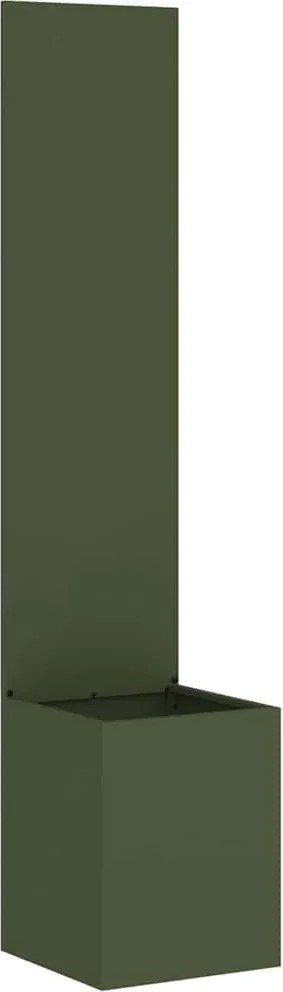 vidaXL Ecran de intimitate pentru grădină Olivengrønn 32 x 140 cm