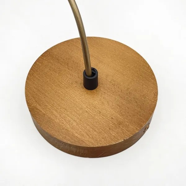 Lustră pe cablu AIDA 1xE27/60W/230V, diam. 35 cm, stejar/maro/alb