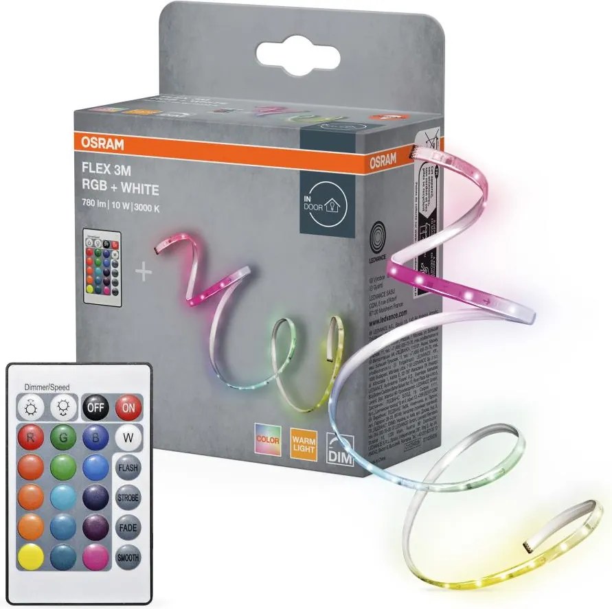 Osram - bandă LED RGBW dimabilă FLEX 3m LED/10W/230V + telecomandă