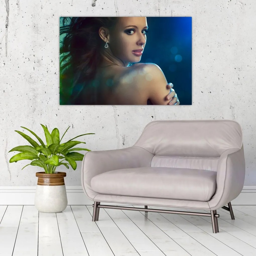 Tablou - Privirea unei femei tinere (90x60 cm)