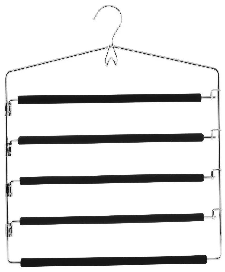 Cârlig pentru pantaloni, haine, 5 umerașe, ZELLER