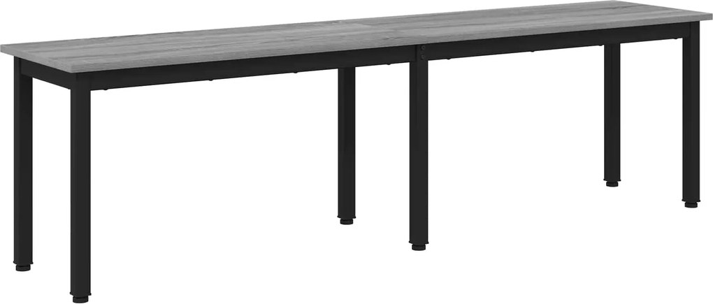 vidaXL bancă Gri Sonoma 160 x 35 x 45 cm Lemn compozit