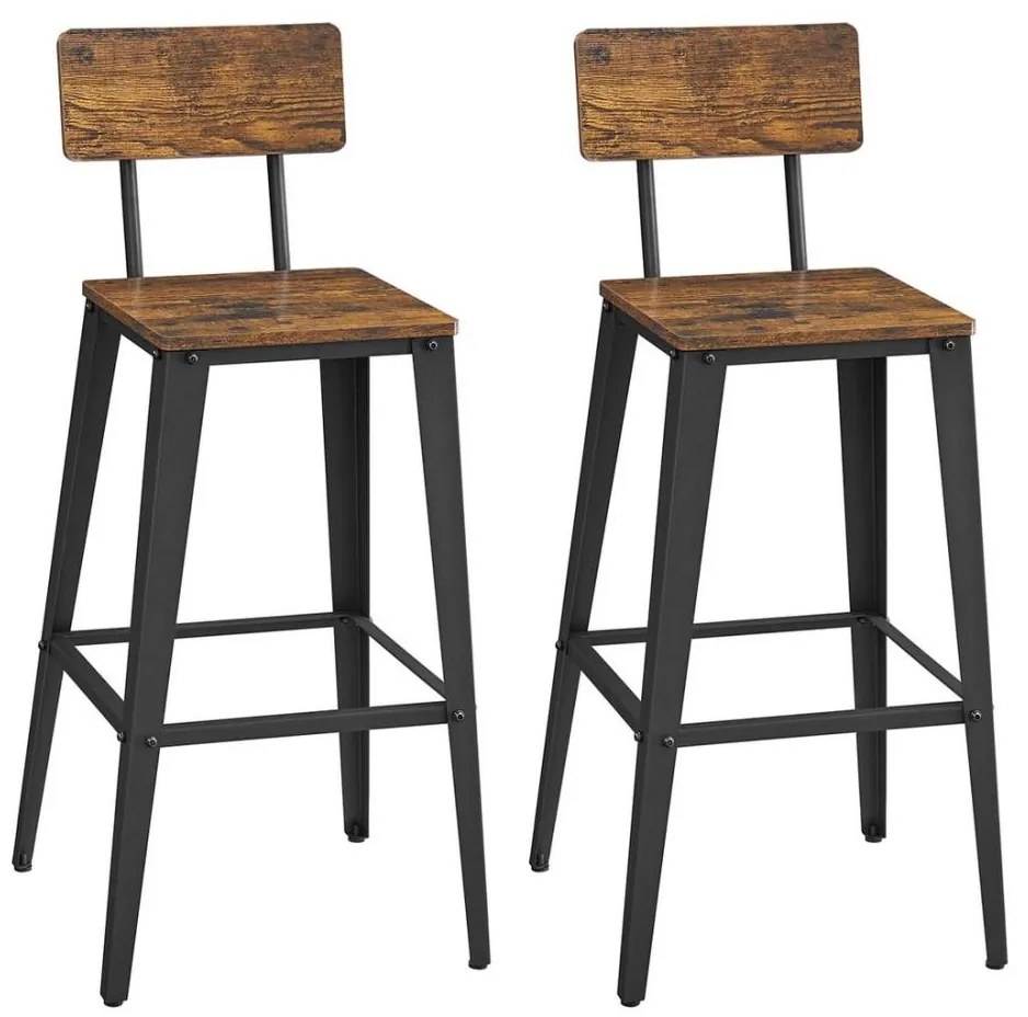 Scaun de bar AVEN maro/negru