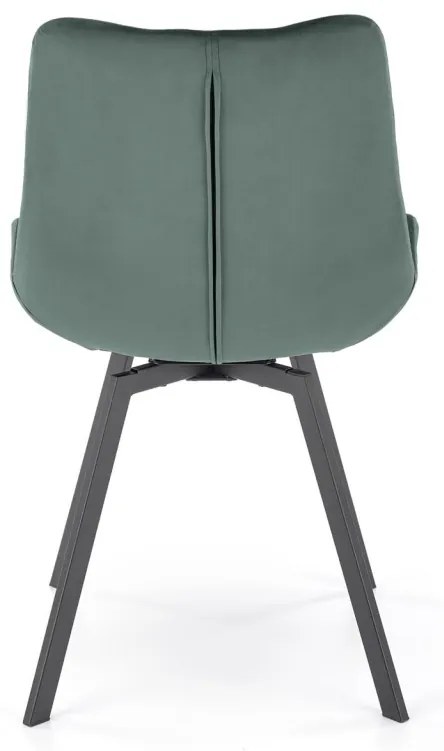Scaun catifea K519 velvet verde