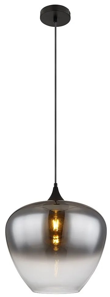 Lustra/Pendul design modern MAXY negru/fumuriu
