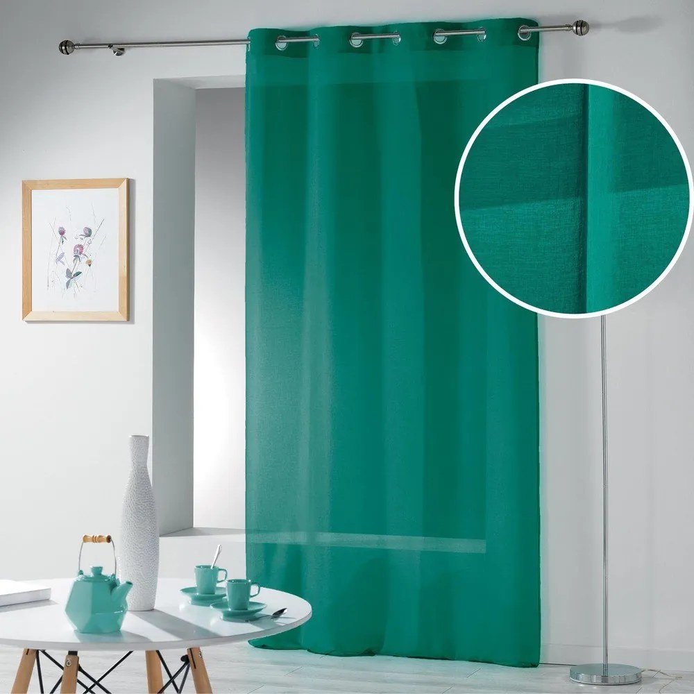 Perdea verde 140x280 cm Telma – douceur d'intérieur