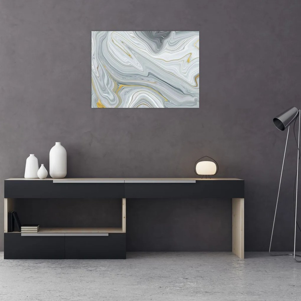 Tablou pe sticlă - Abstracție (70x50 cm)