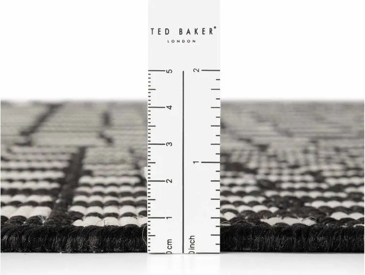 Covor pentru exterior și interior negru/crem 120x170 cm Haringey Barkham – Ted Baker