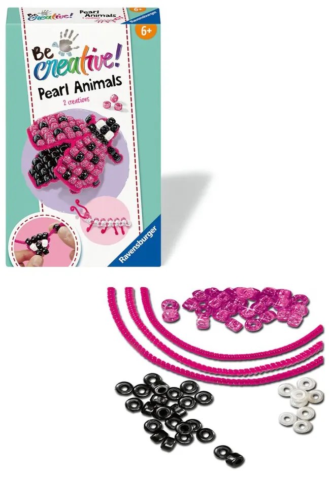 BE CREATIVE SET MINI DE CREATIE DIN PERLE GARGARITA SI LARVA - RAVENSBURGER (RVSAC25539)