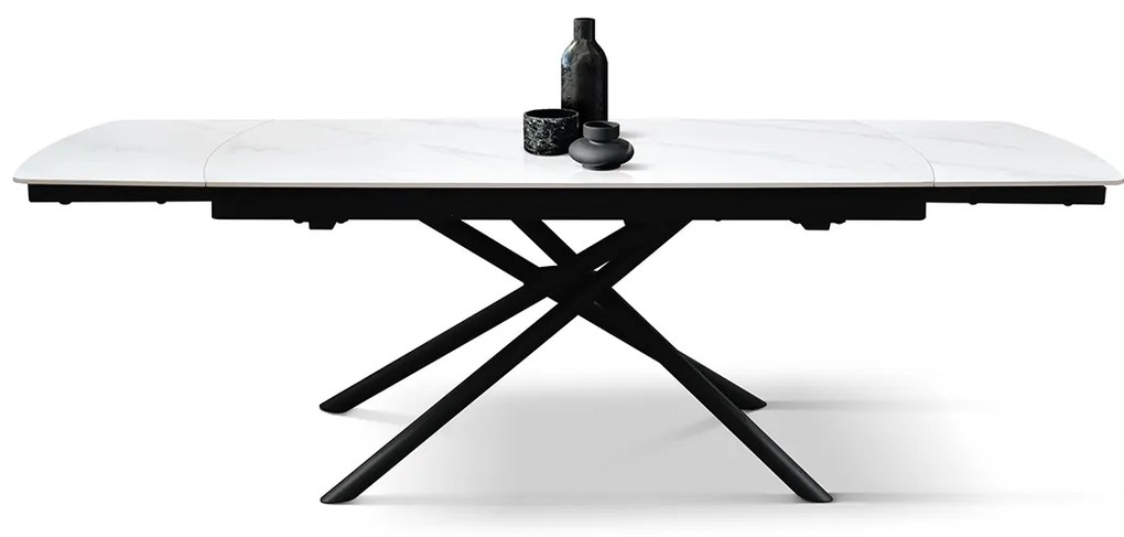 Masa ceramica extensibila Sahara Statuario 140 cm /90 cm /75 cm