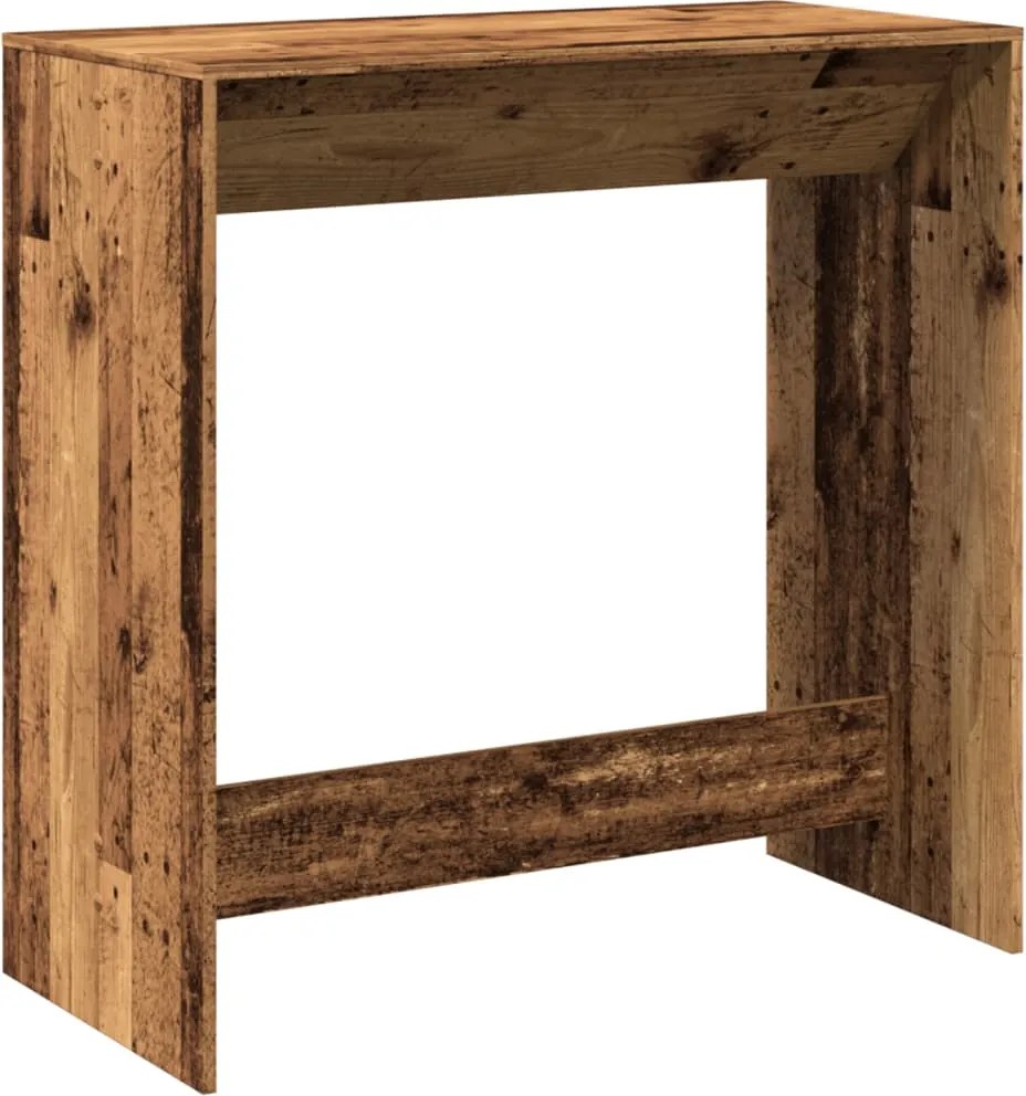 vidaXL Masă de bar, lemn vechi, 102x50x103,5 cm, lemn prelucrat