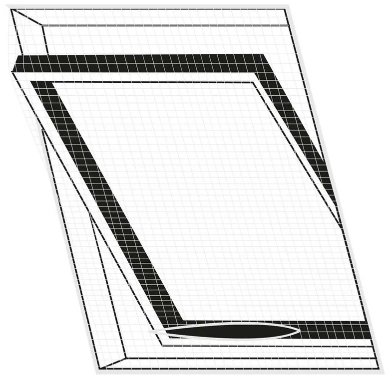 Plasă de insecte Orion, pentru geam de mansardă, negru, 120 x 140 cm