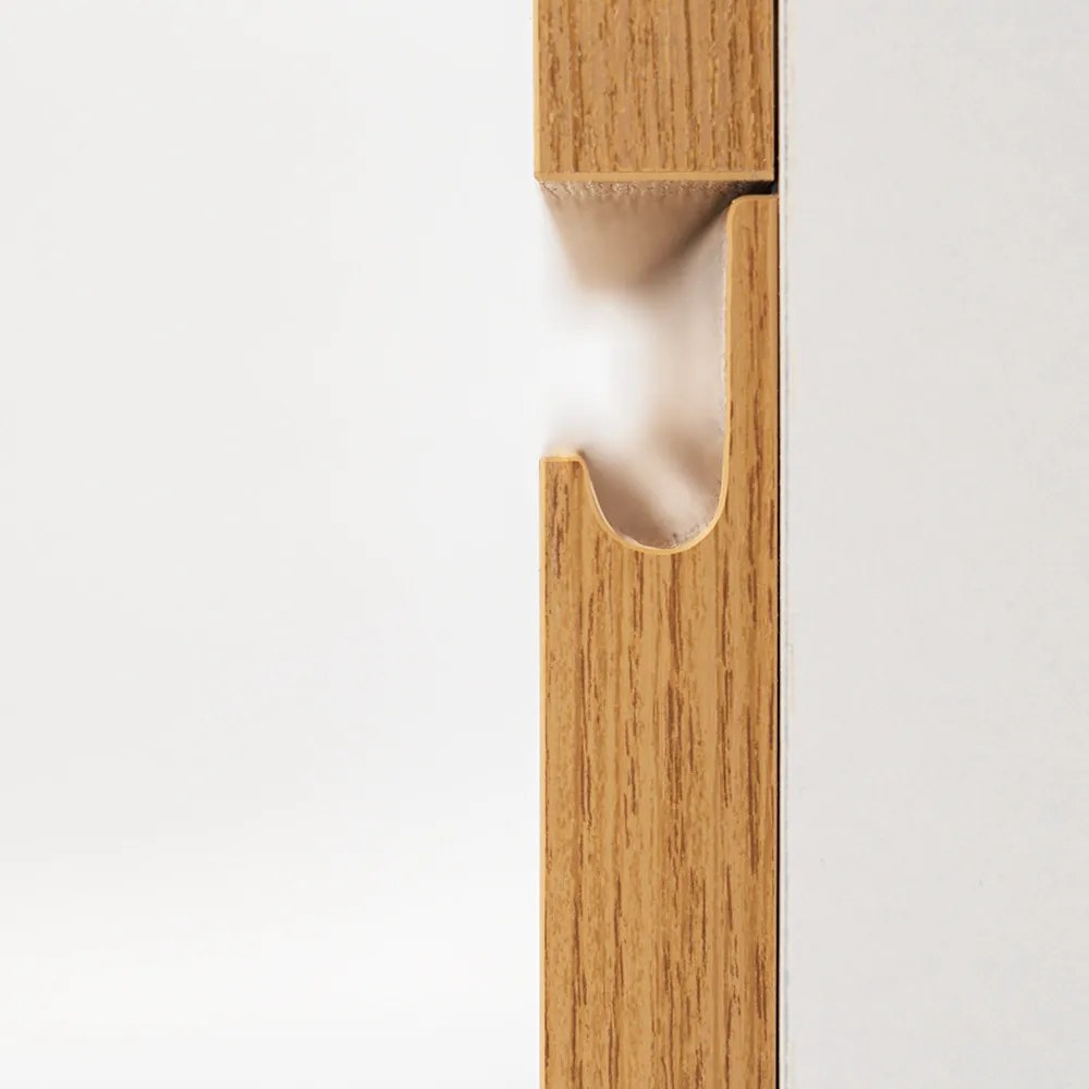 Vario Pull 100 dulap de bază cu chiuvetă stejar alb