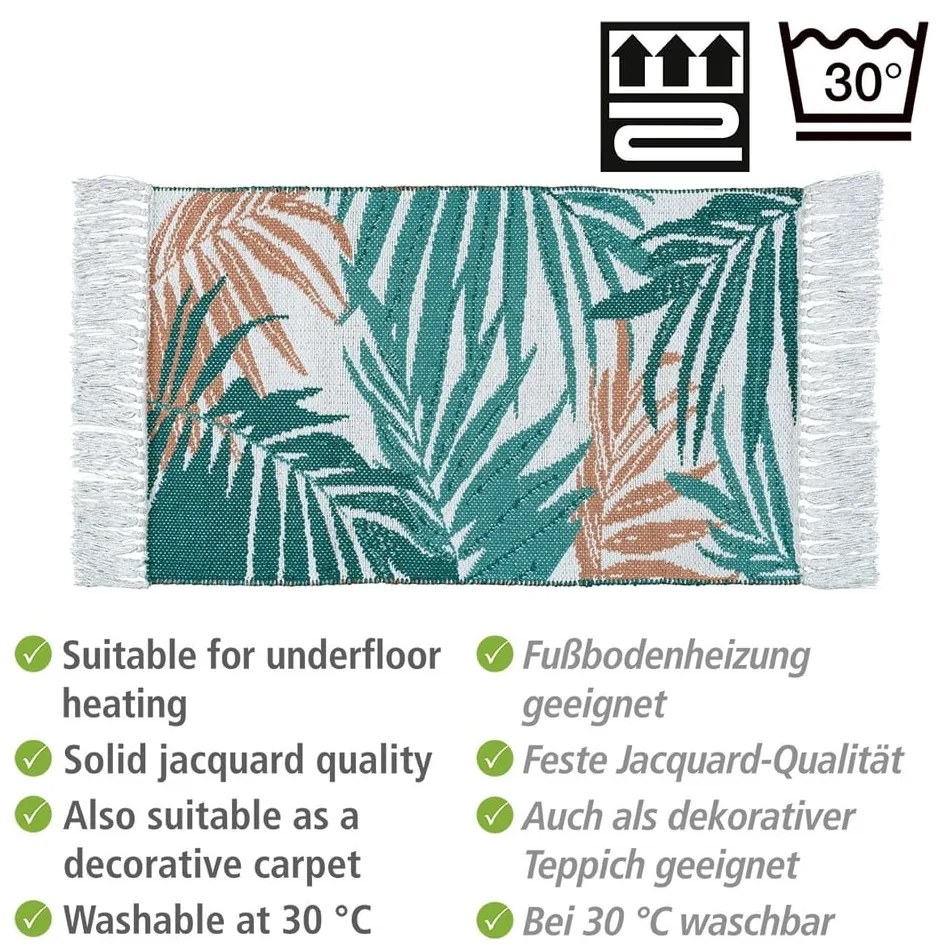Covoraș de baie verde din material textil 50x80 cm Suva – Wenko