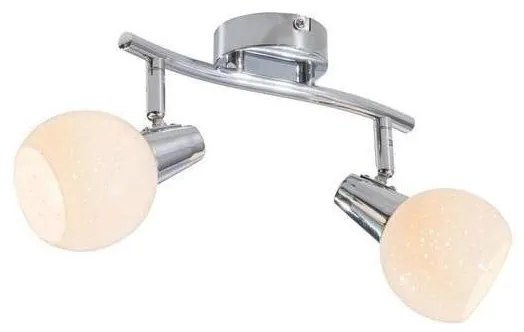 Spot LED DOXY 2xE14/4W/230V crom lucios