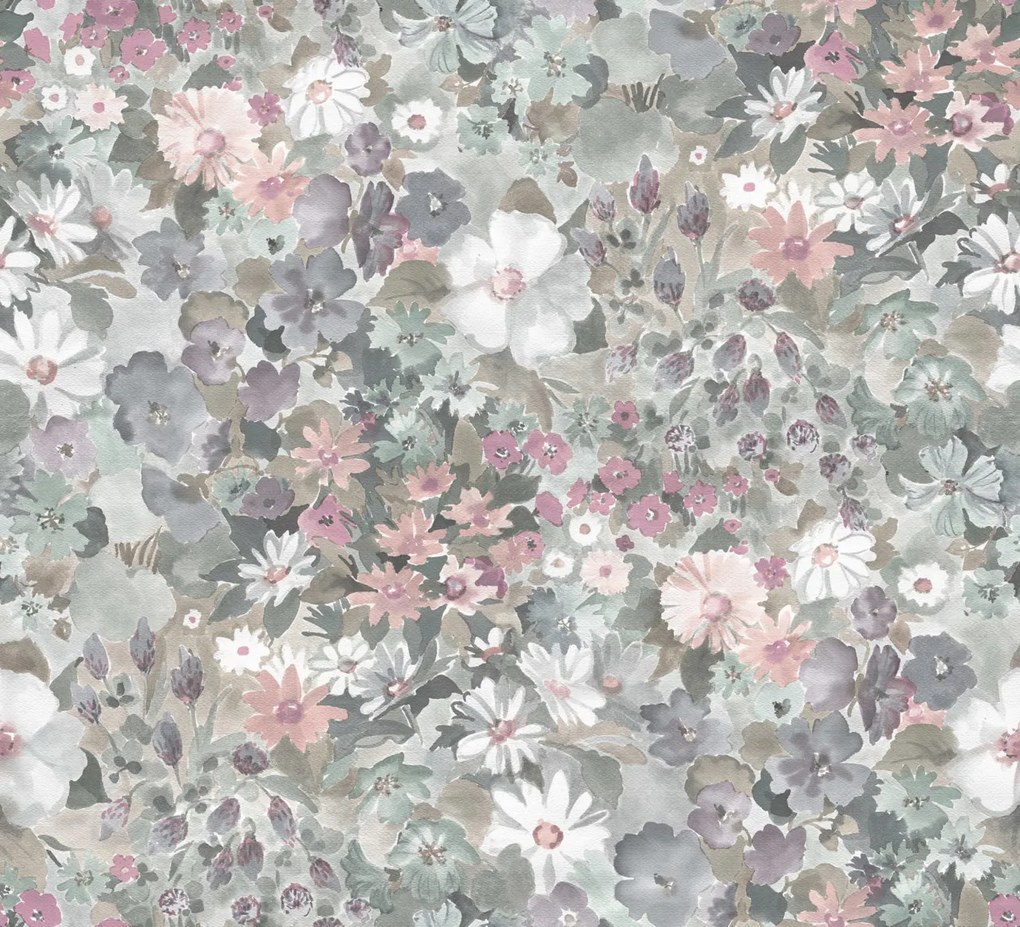 Fototapet, Summer Field, Dusty Pink, Rebel Walls
