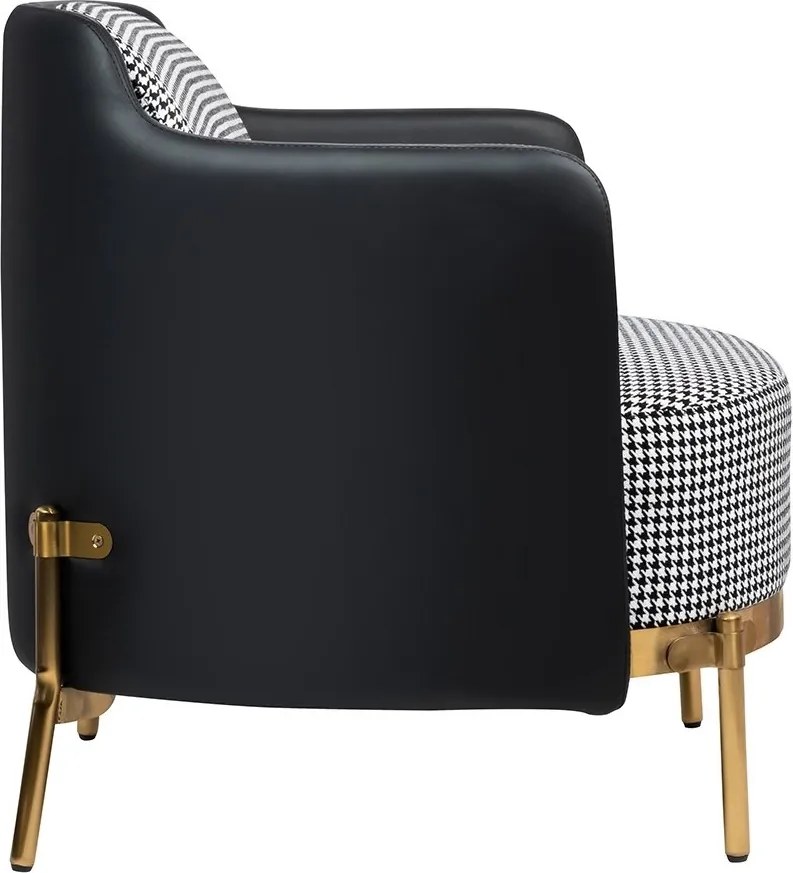 Fotoliu modern ultra confortabil Black-Gold