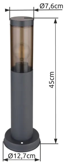 Lampă de exterior BOSTON 1xE27/23W/230V 45 cm IP44 Globo 3158SA