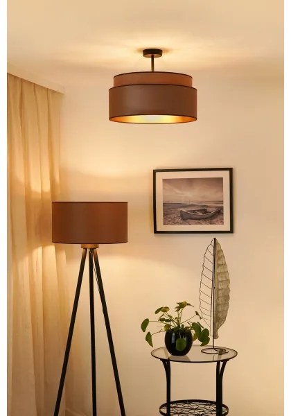 Brilagi - Plafonieră OREGON VEGE 1xE27/15W/230V, Ø 45 cm, maro